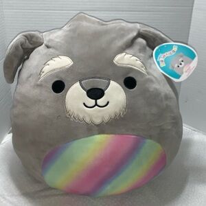 Squishmallows Official Kellytoy Shaun Schnauzer Dog Squishy Soft Plush Easter